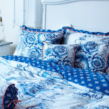 Pip Studio Toile De Pip Pillowcase Blue And White 50x70cm