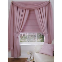 Wisteria Lined Voile Curtains (buy one get one FREE), Ivory