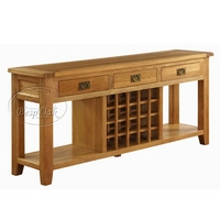 Vancouver 3 Drawer Console / Wine Table