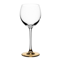LSA Coro gold wine glass x 4
