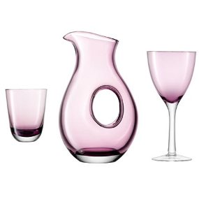 Milo Glassware, Pale Heather Wine Glass (Set of 4)