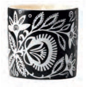 Ania Candle Pot, Country Meadow Fragrance Candle Pot